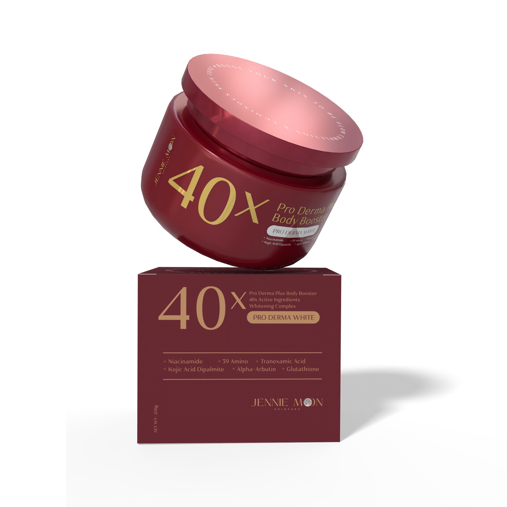 Jennie Moon Pro Derma Plus Body Booster product pack