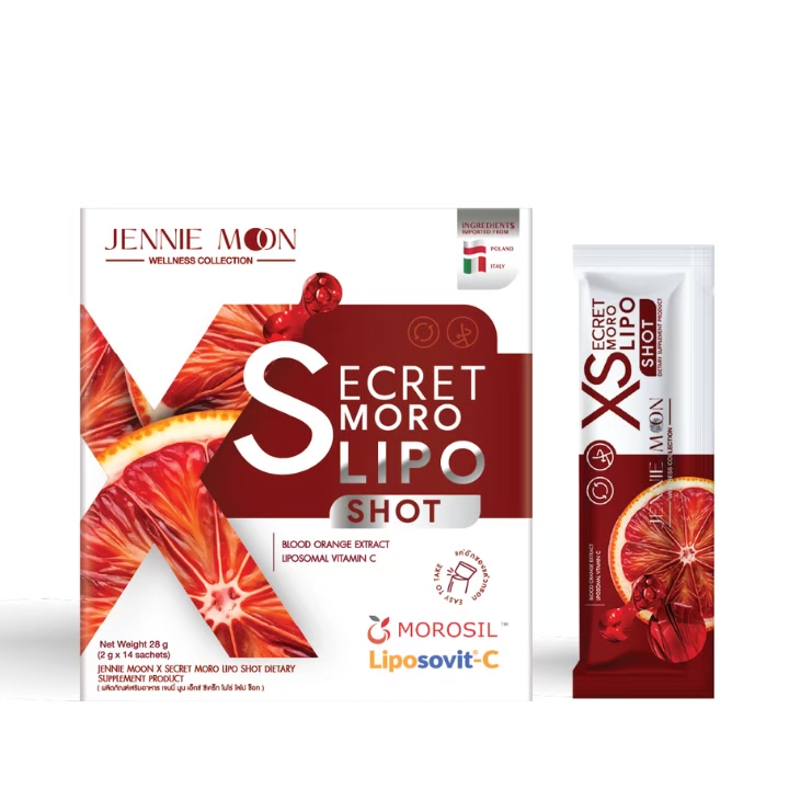Jennie Moon X Secret Moro Lipo Shot product pack